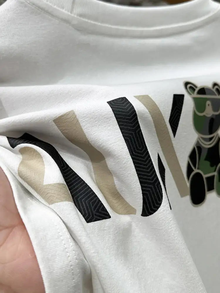 Men’s Plus Size Round Neck Short Sleeve T-Shirt