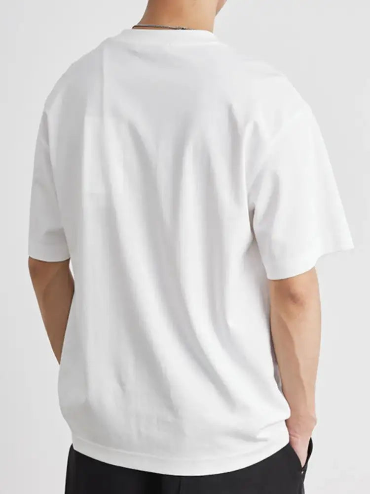 Men’s Plus Size Round Neck Short Sleeve T-Shirt