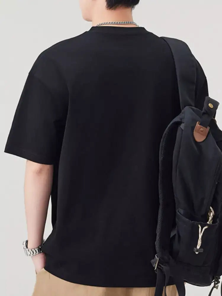 Men’s Plus Size Round Neck Short Sleeve T-Shirt