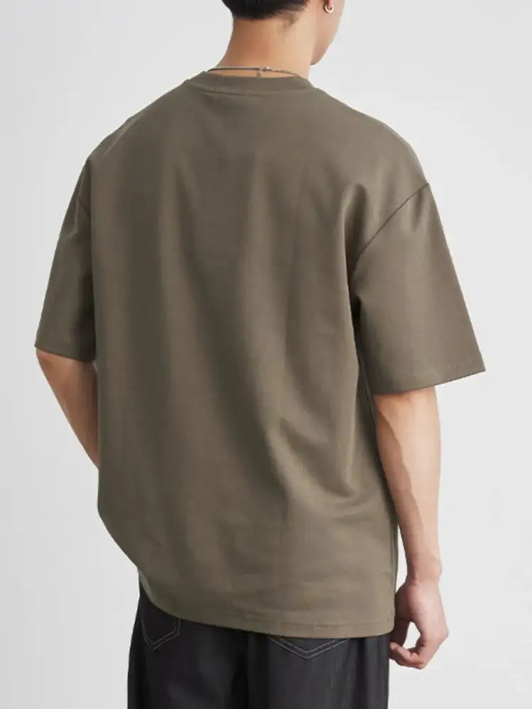 Men’s Plus Size Round Neck Short Sleeve T-Shirt