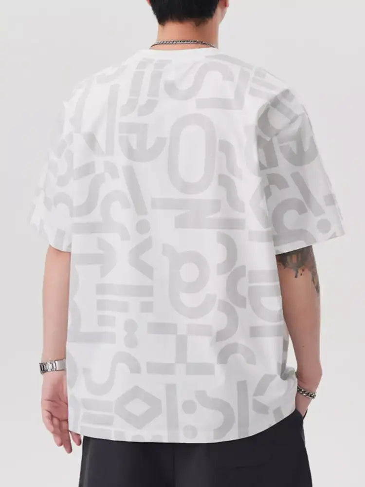 Men’s Plus Size Round Neck Short Sleeve T-Shirt