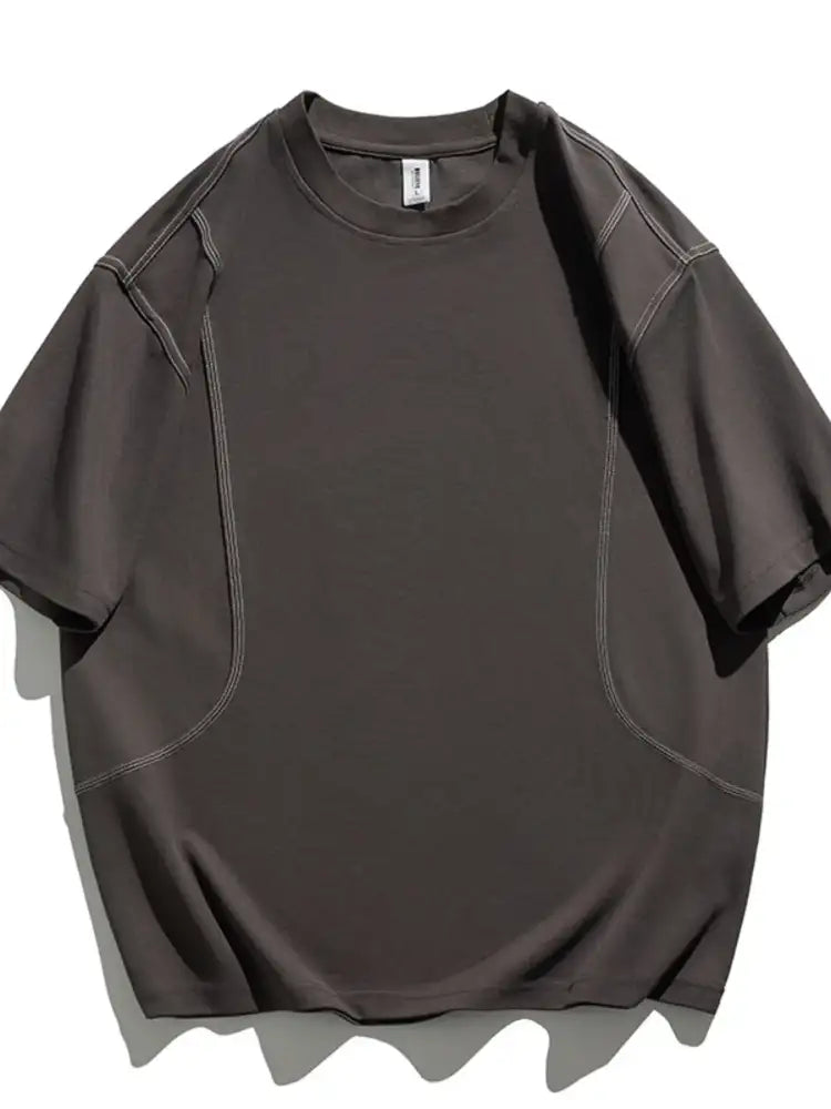 Men’s Plus Size Round Neck Short Sleeve T-Shirt