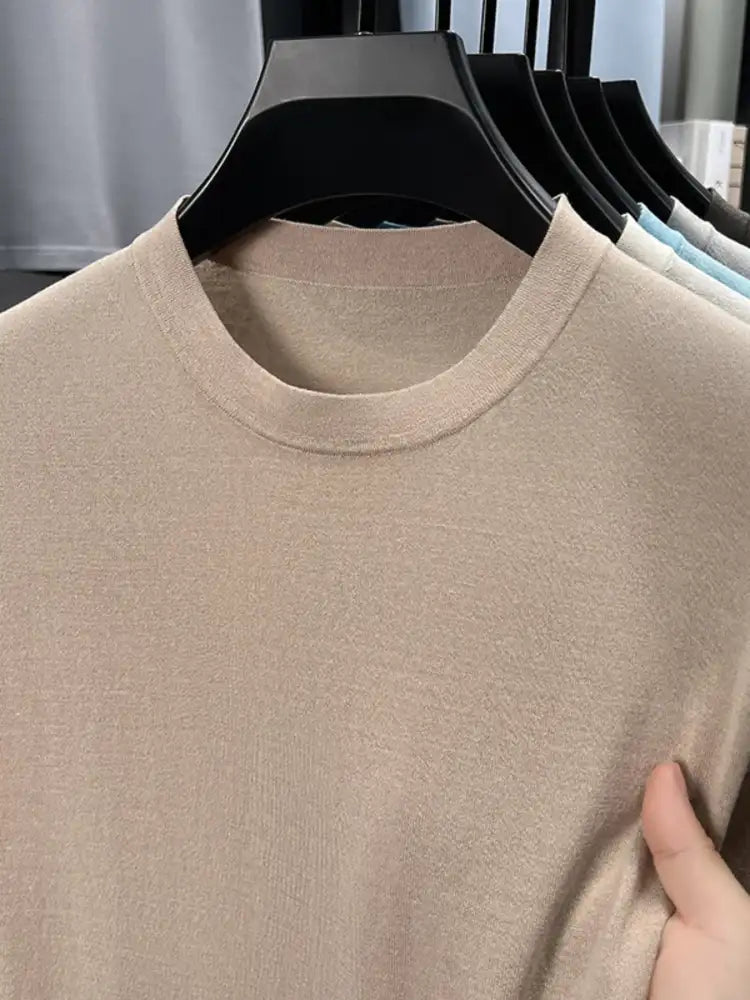 Men’s Plus Size Round Neck Short Sleeve T-Shirt