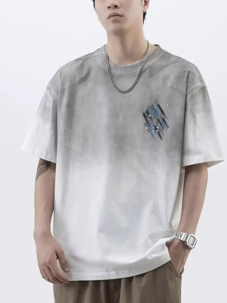 Men’s Plus Size Round Neck Short Sleeve T-Shirt