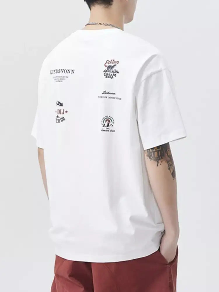 Men’s Plus Size Round Neck Short Sleeve T-Shirt