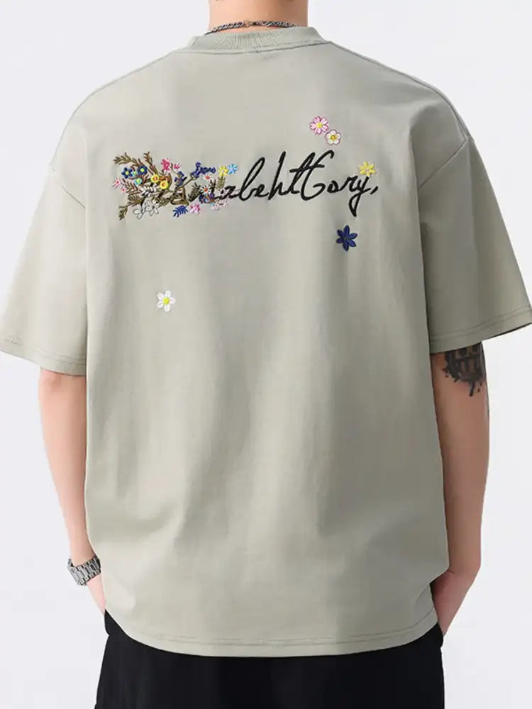 Men’s Plus Size Round Neck Short Sleeve T-Shirt