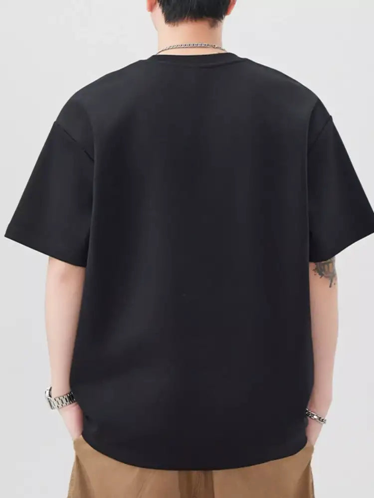 Men’s Plus Size Round Neck Short Sleeve T-Shirt