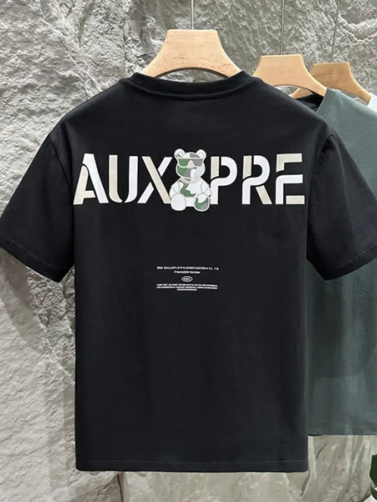 Men’s Plus Size Round Neck Short Sleeve T-Shirt