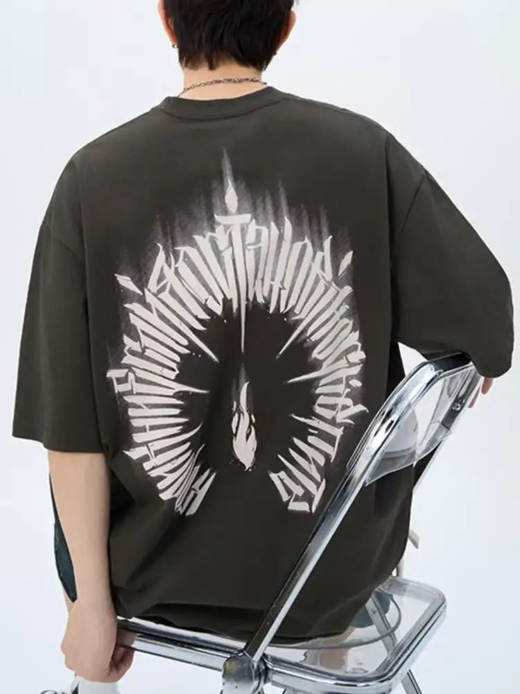 Men’s Plus Size Round Neck Short Sleeve T-Shirt