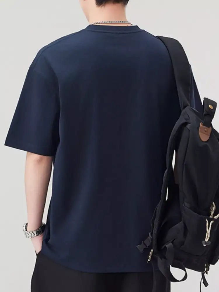 Men’s Plus Size Round Neck Short Sleeve T-Shirt