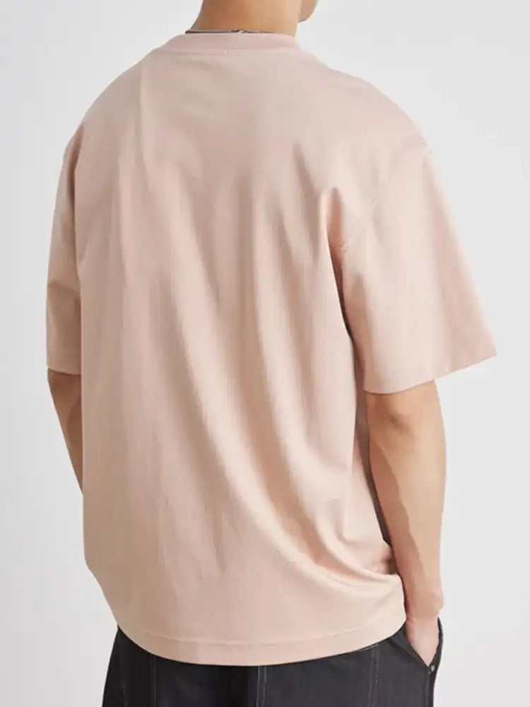 Men’s Plus Size Round Neck Short Sleeve T-Shirt