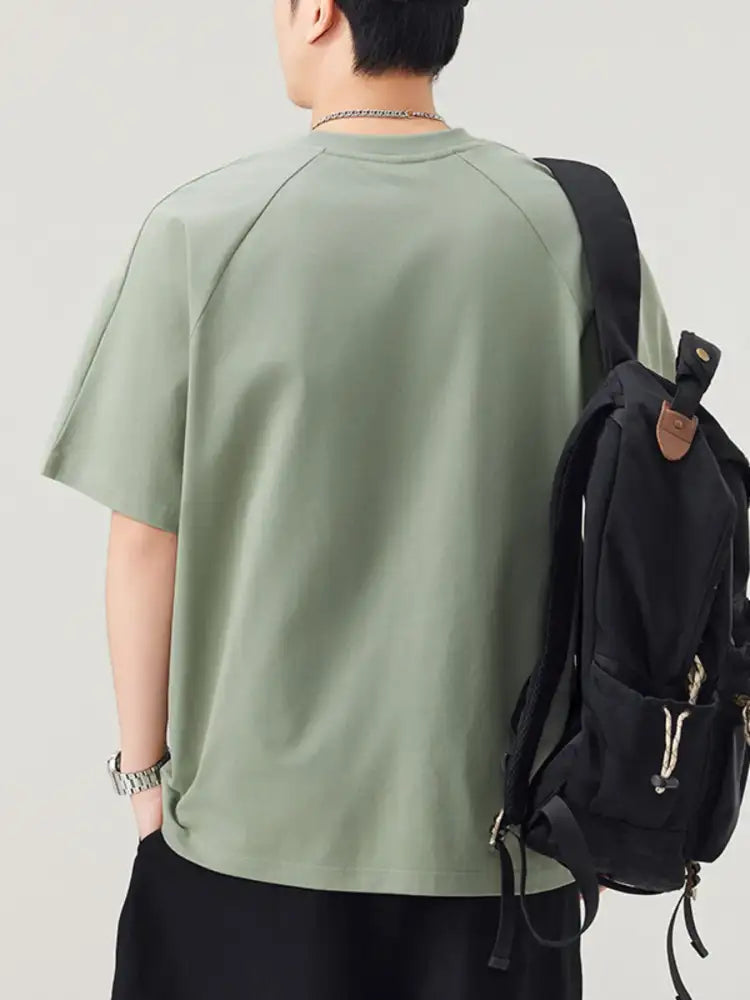 Men’s Plus Size Round Neck Short Sleeve T-Shirt