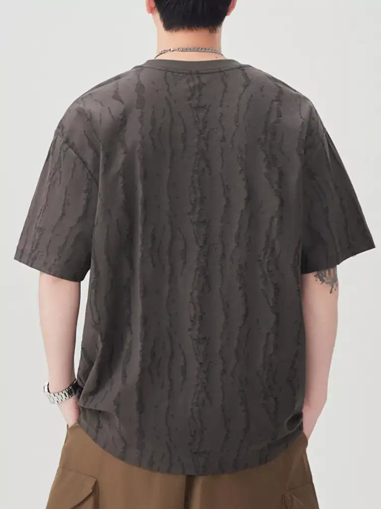 Men’s Plus Size Round Neck Short Sleeve T-Shirt