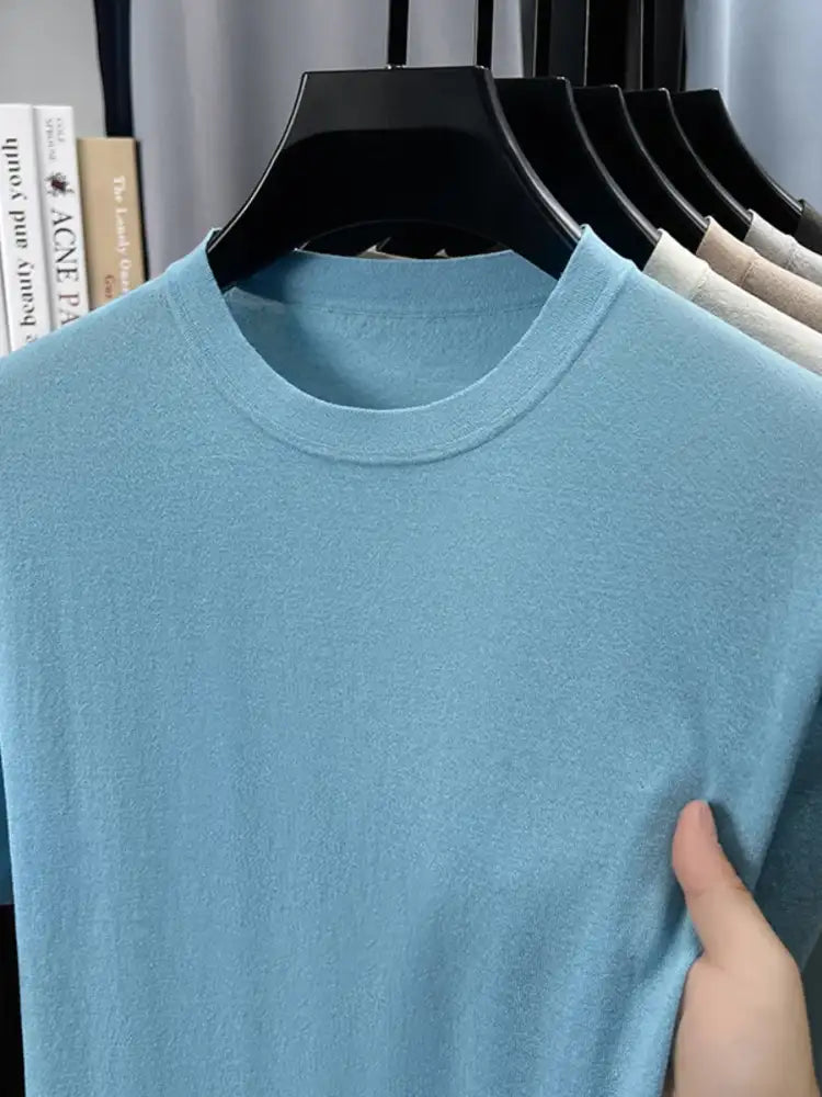 Men’s Plus Size Round Neck Short Sleeve T-Shirt