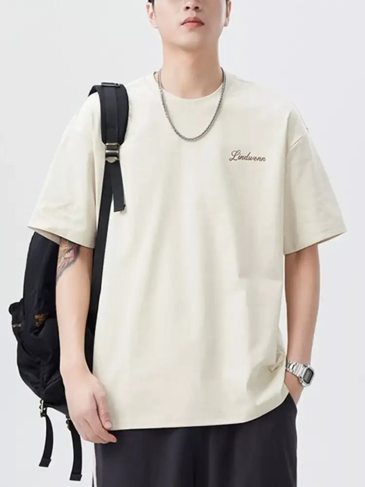 Men’s Plus Size Round Neck Short Sleeve T-Shirt