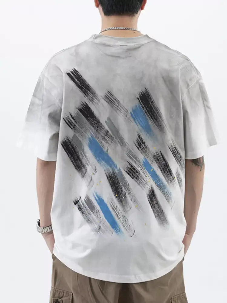 Men’s Plus Size Round Neck Short Sleeve T-Shirt