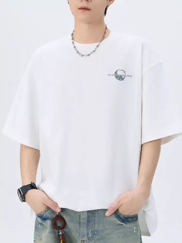 Men’s Plus Size Round Neck Short Sleeve T-Shirt