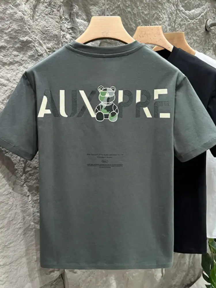 Men’s Plus Size Round Neck Short Sleeve T-Shirt