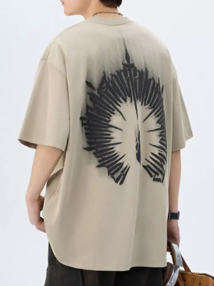 Men’s Plus Size Round Neck Short Sleeve T-Shirt