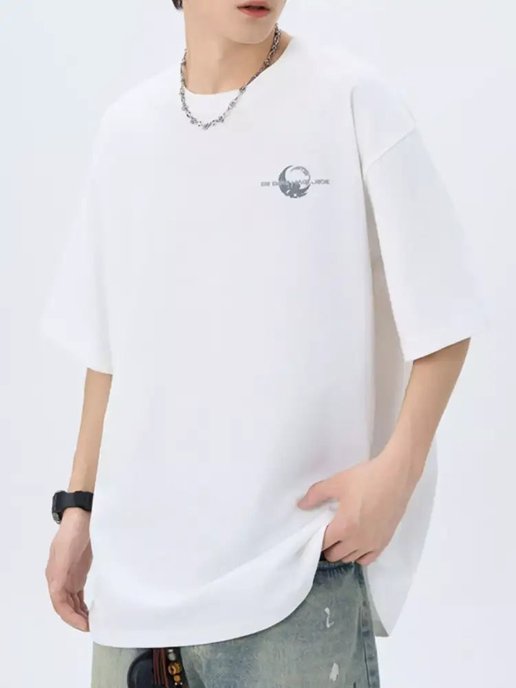 Men’s Plus Size Round Neck Short Sleeve T-Shirt