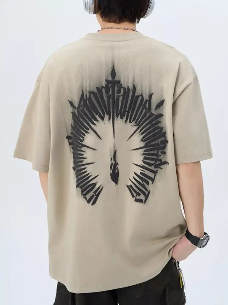 Men’s Plus Size Round Neck Short Sleeve T-Shirt