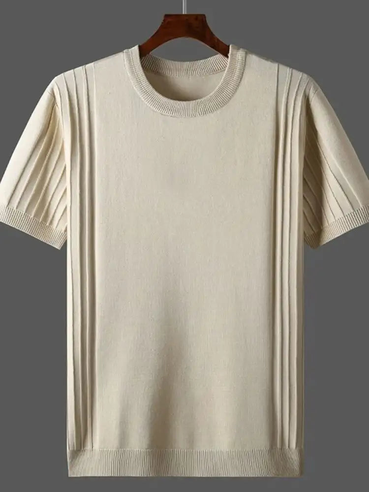 Men’s Plus Size Round Neck Short Sleeve T-Shirt