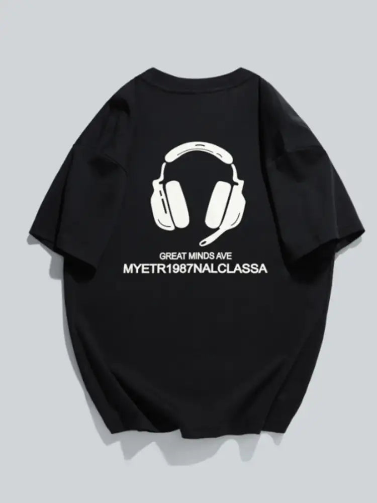 Men’s Plus Size Round Neck Short Sleeve T-Shirt