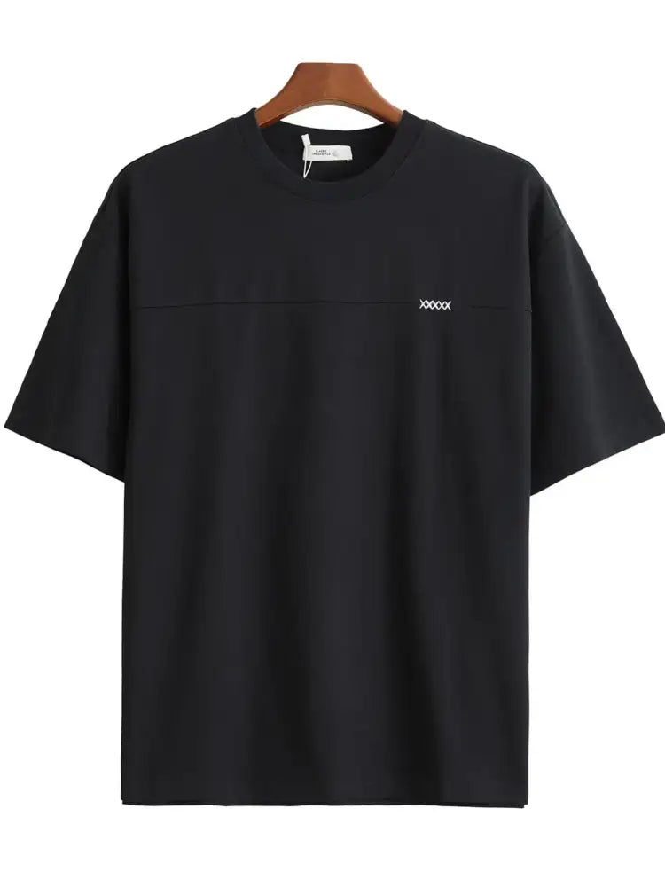 Men’s Plus Size Round Neck Short Sleeve T-Shirt