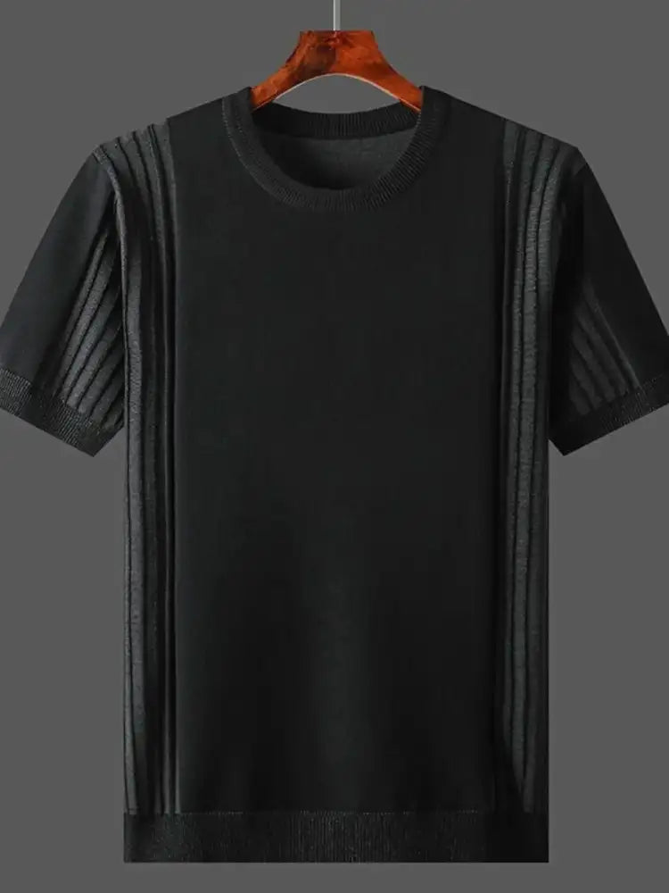 Men’s Plus Size Round Neck Short Sleeve T-Shirt