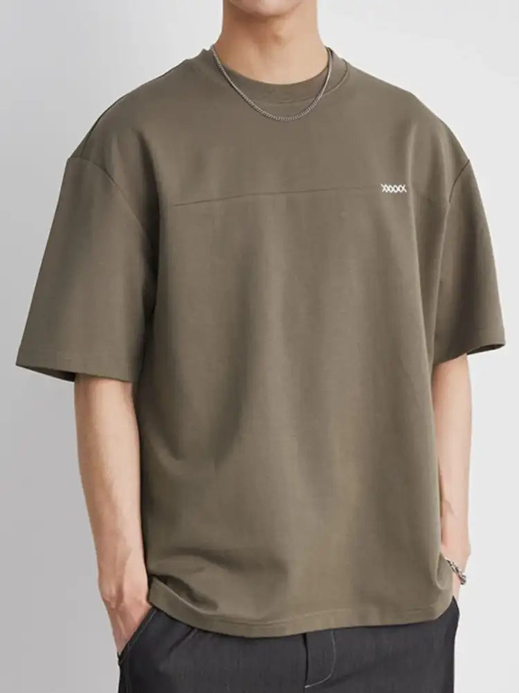 Men’s Plus Size Round Neck Short Sleeve T-Shirt