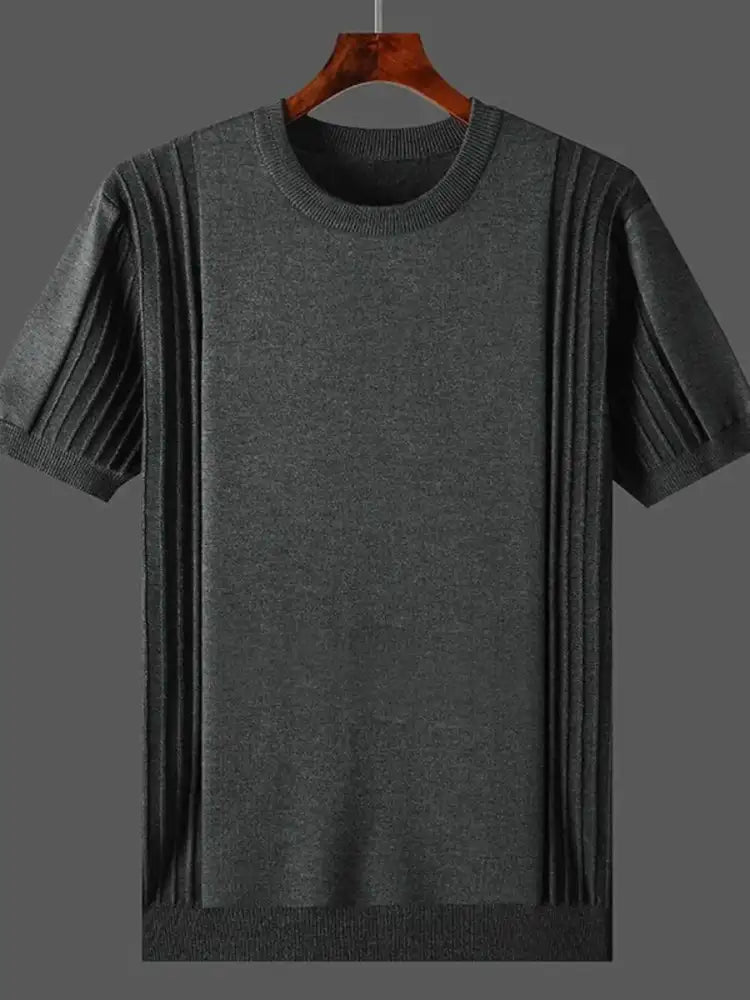 Men’s Plus Size Round Neck Short Sleeve T-Shirt