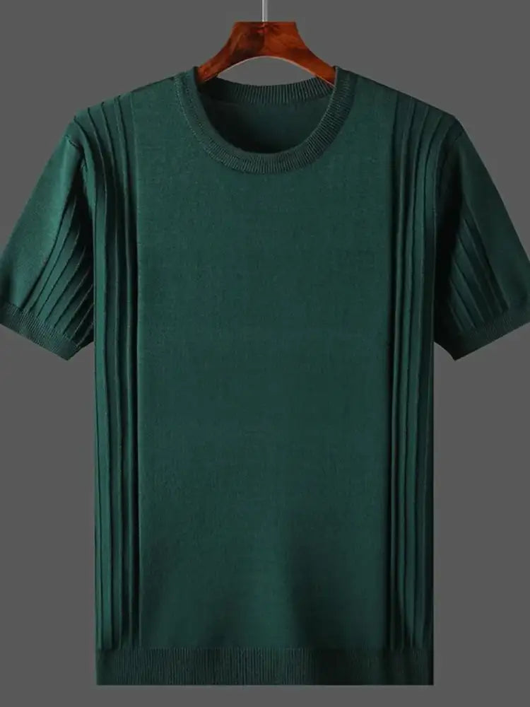 Men’s Plus Size Round Neck Short Sleeve T-Shirt