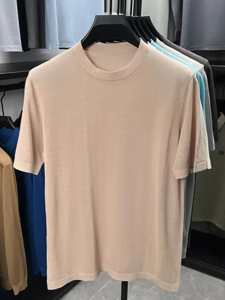 Men’s Plus Size Round Neck Short Sleeve T-Shirt