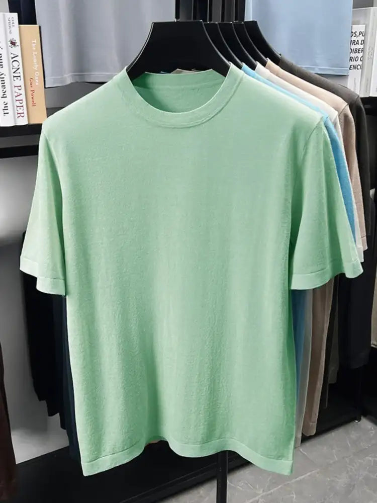 Men’s Plus Size Round Neck Short Sleeve T-Shirt
