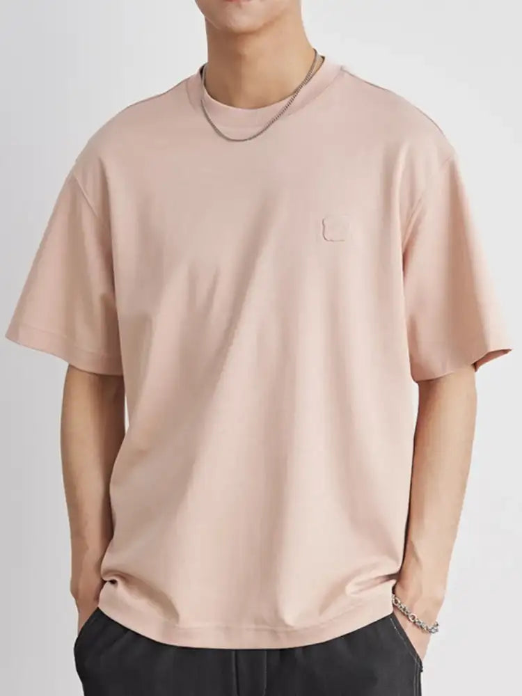 Men’s Plus Size Round Neck Short Sleeve T-Shirt