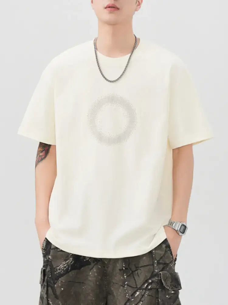 Men’s Plus Size Round Neck Short Sleeve T-Shirt