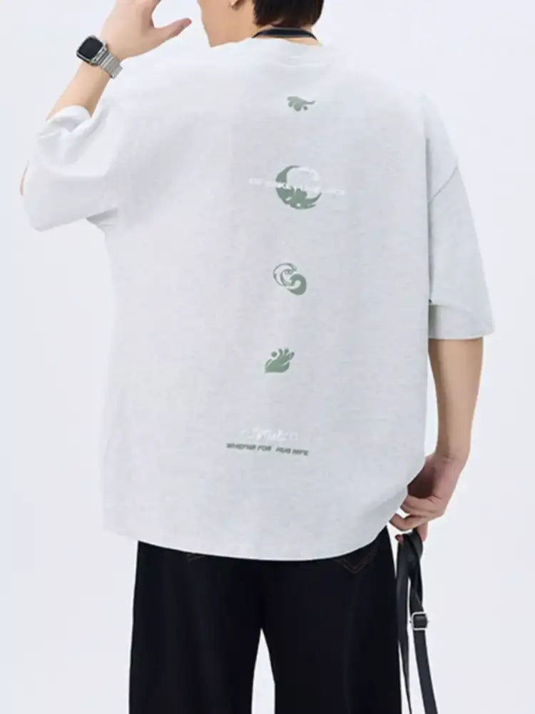 Men’s Plus Size Round Neck Short Sleeve T-Shirt