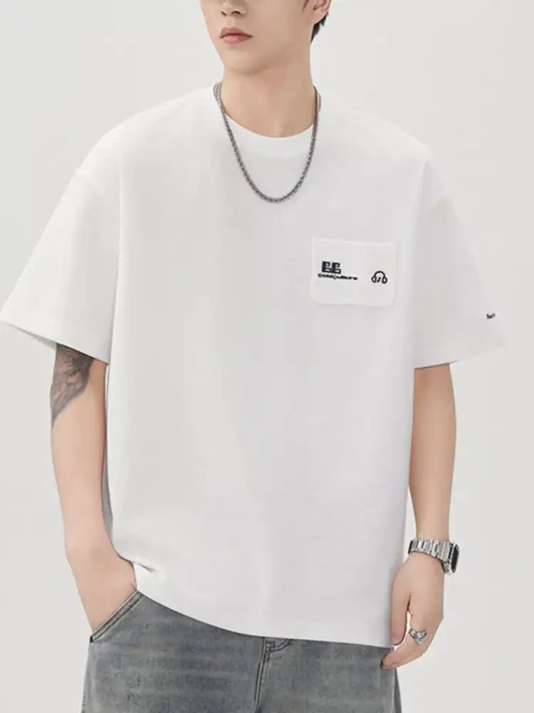 Men’s Plus Size Round Neck Short Sleeve T-Shirt