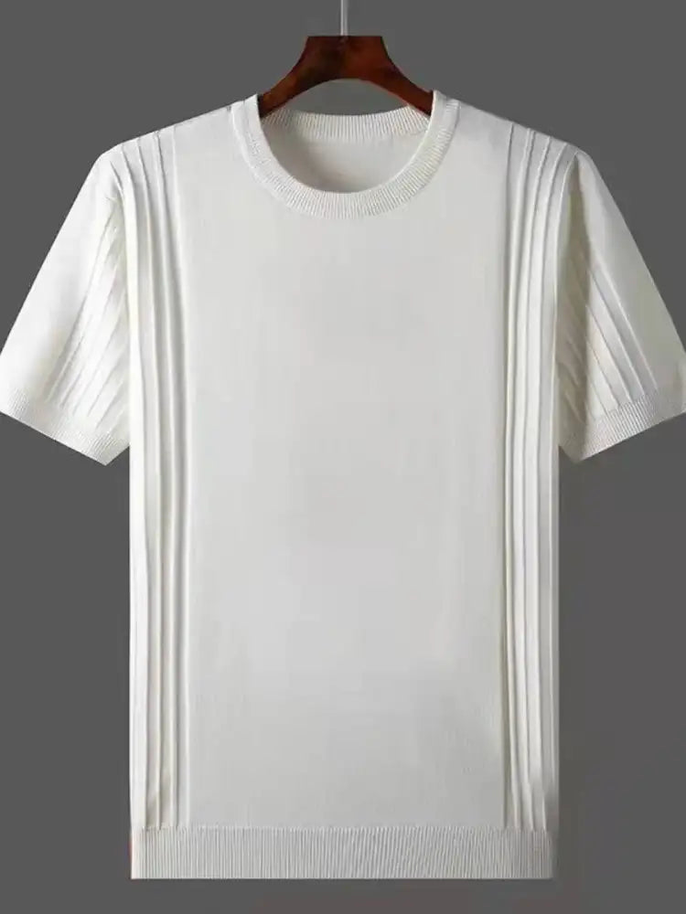 Men’s Plus Size Round Neck Short Sleeve T-Shirt