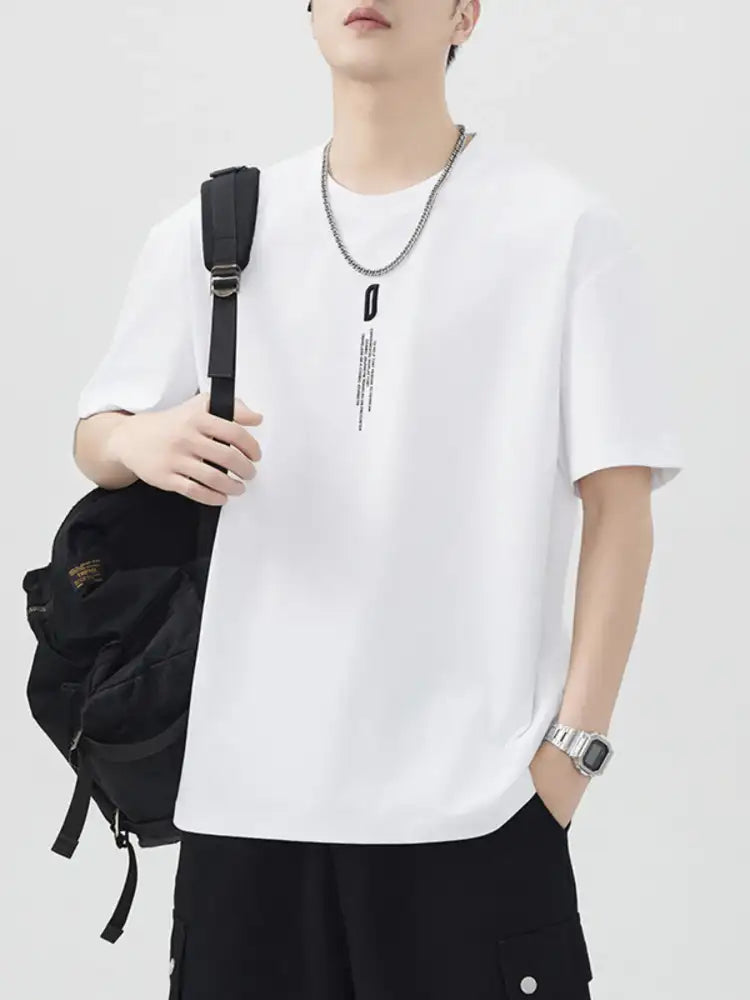 Men’s Plus Size Round Neck Short Sleeve T-Shirt