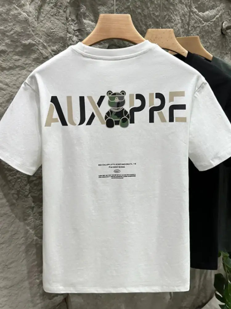 Men’s Plus Size Round Neck Short Sleeve T-Shirt