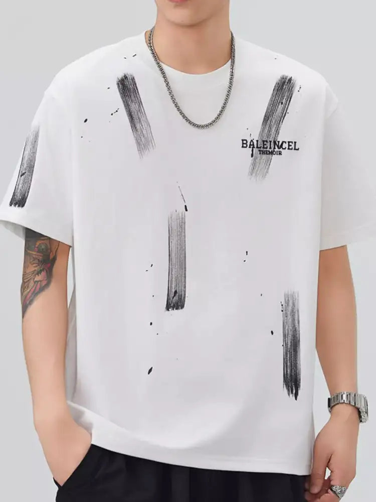 Men’s Plus Size Round Neck Short Sleeve T-Shirt