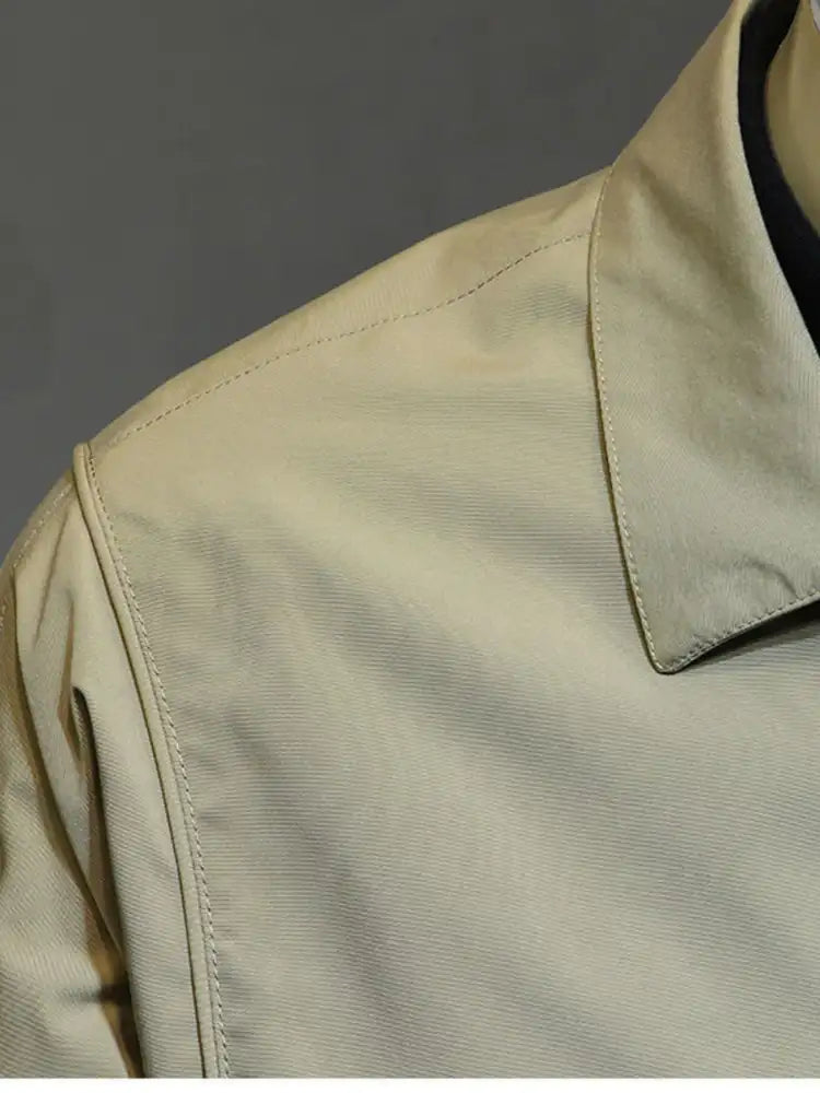 Men’s Plus Size Snap Down Long Sleeve Jacket