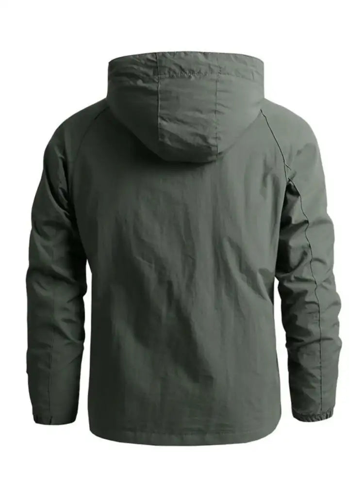 Men’s Plus Size Tactical Hooded Softshell Jacket