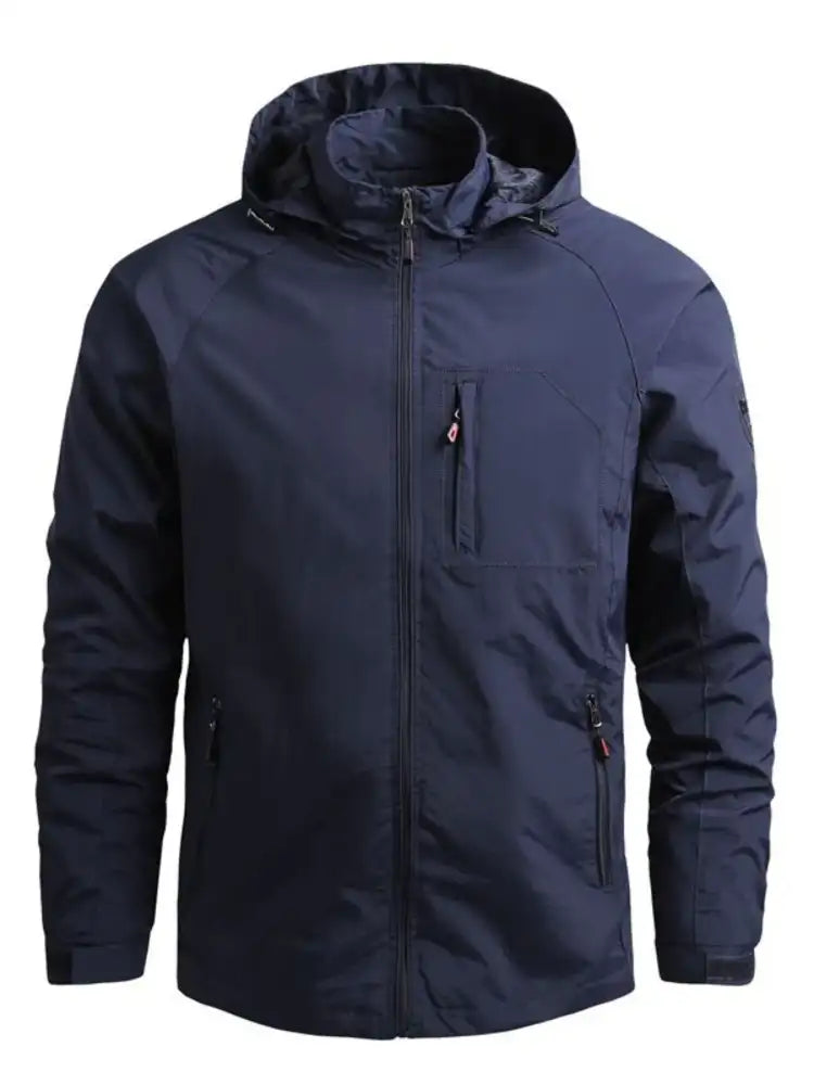 Men’s Plus Size Tactical Hooded Softshell Jacket