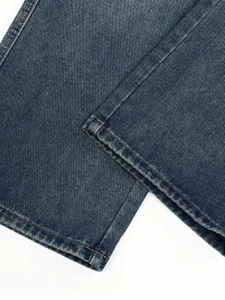 Men’s Plus Size Wide-Leg Cargo Jeans