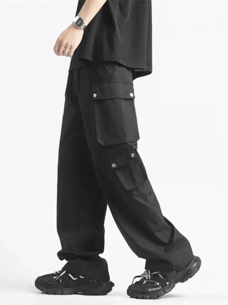 Men’s Plus Size Wide Leg Cargo Pants