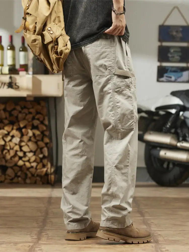 Men’s Plus Size Wide Leg Cargo Pants