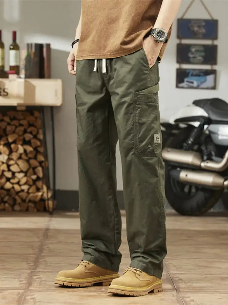 Men’s Plus Size Wide Leg Cargo Pants