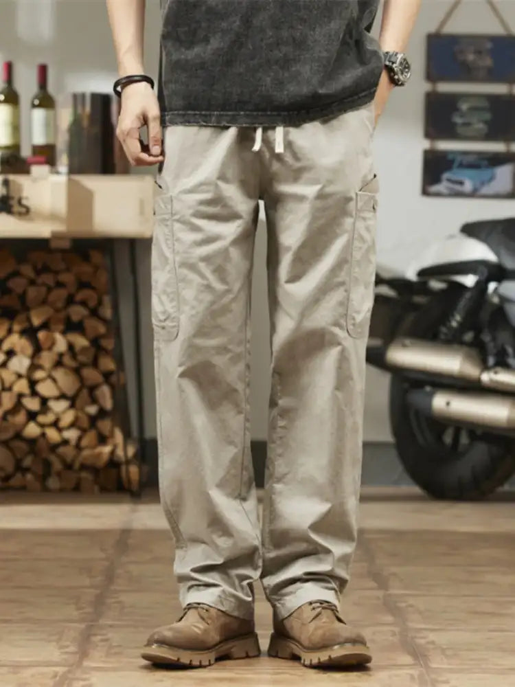 Men’s Plus Size Wide Leg Cargo Pants